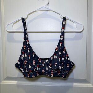 NWOT MeUndies Penguin Parade Longline Bralette